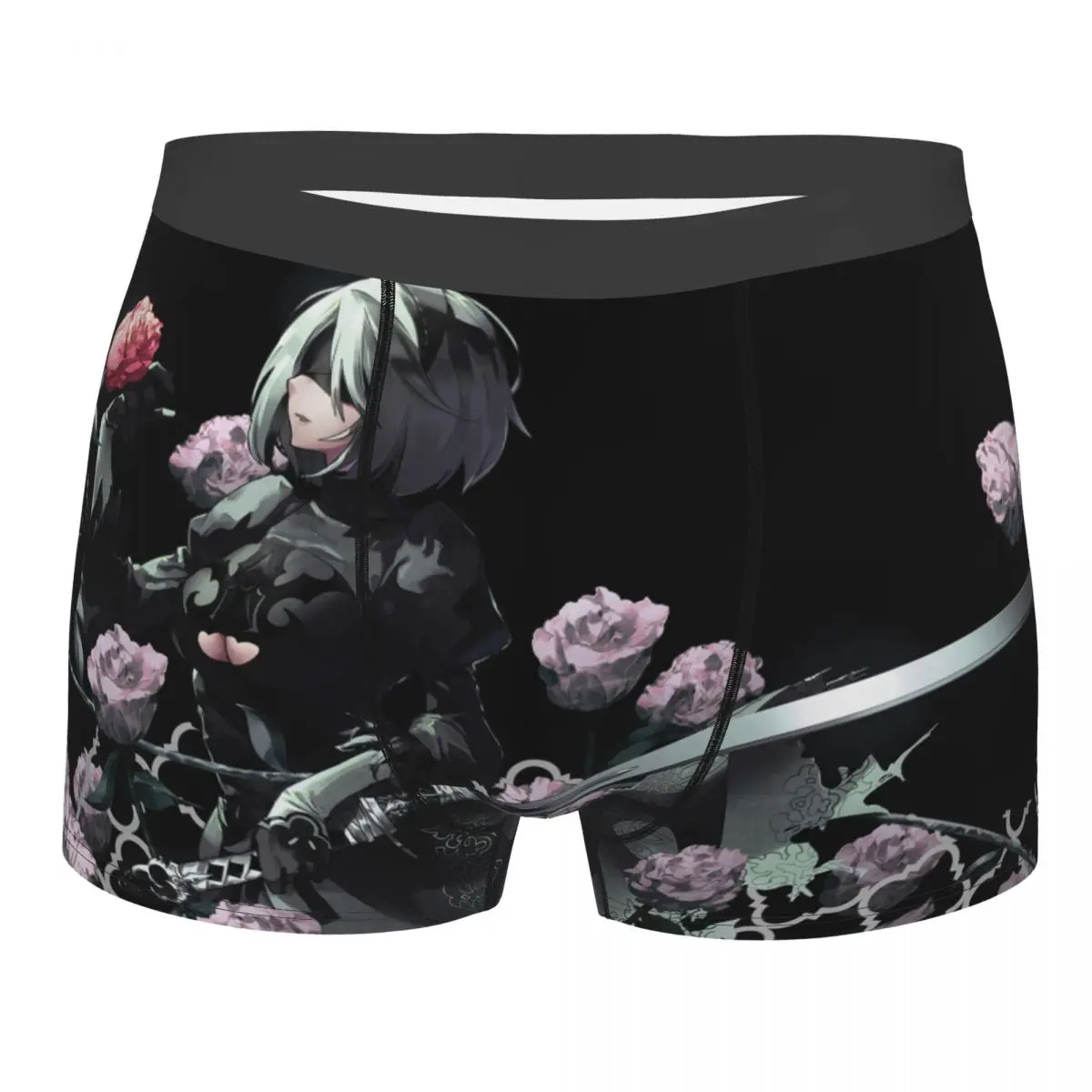 

Roses Katana Sword Nier Automata Heitai Girl Game Underpants Breathbale Panties Male Underwear Sexy Shorts Boxer Briefs