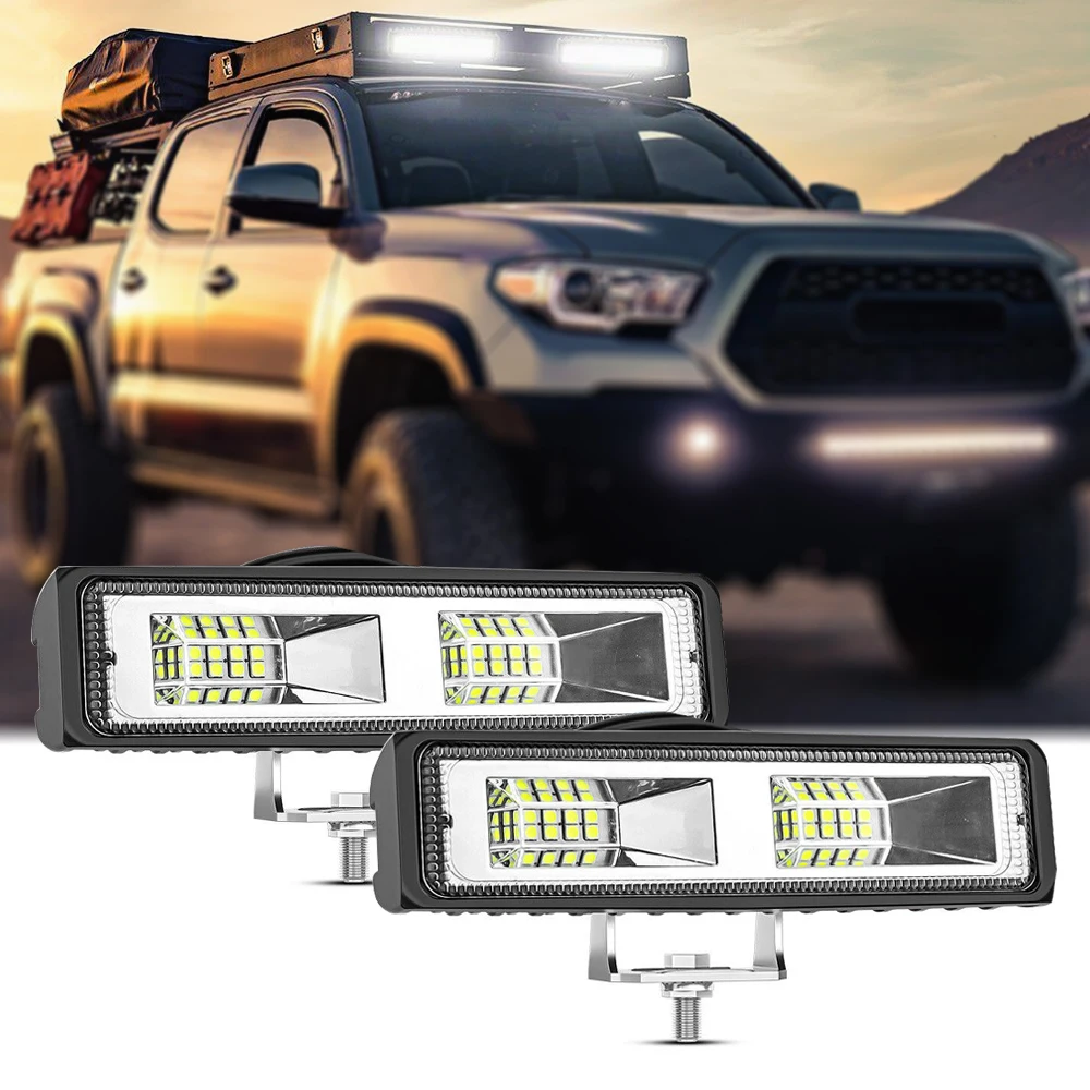1/2 шт. 6 светодиодный 48 Вт 16 светодиодные рабочие фары для автомобилей внедорожников 4x4 SUV ATV Автомобильные светодиодные фары Дневные ходовые вспомогательные точечные светильники s