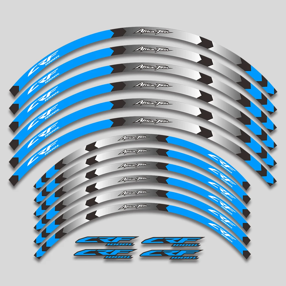 

For Honda Africa Twin crf1000l CRF 1000L CRF1000 L motorcycle Wheels Sticker Decorative accessories Decals Rim Tire Stripe Set