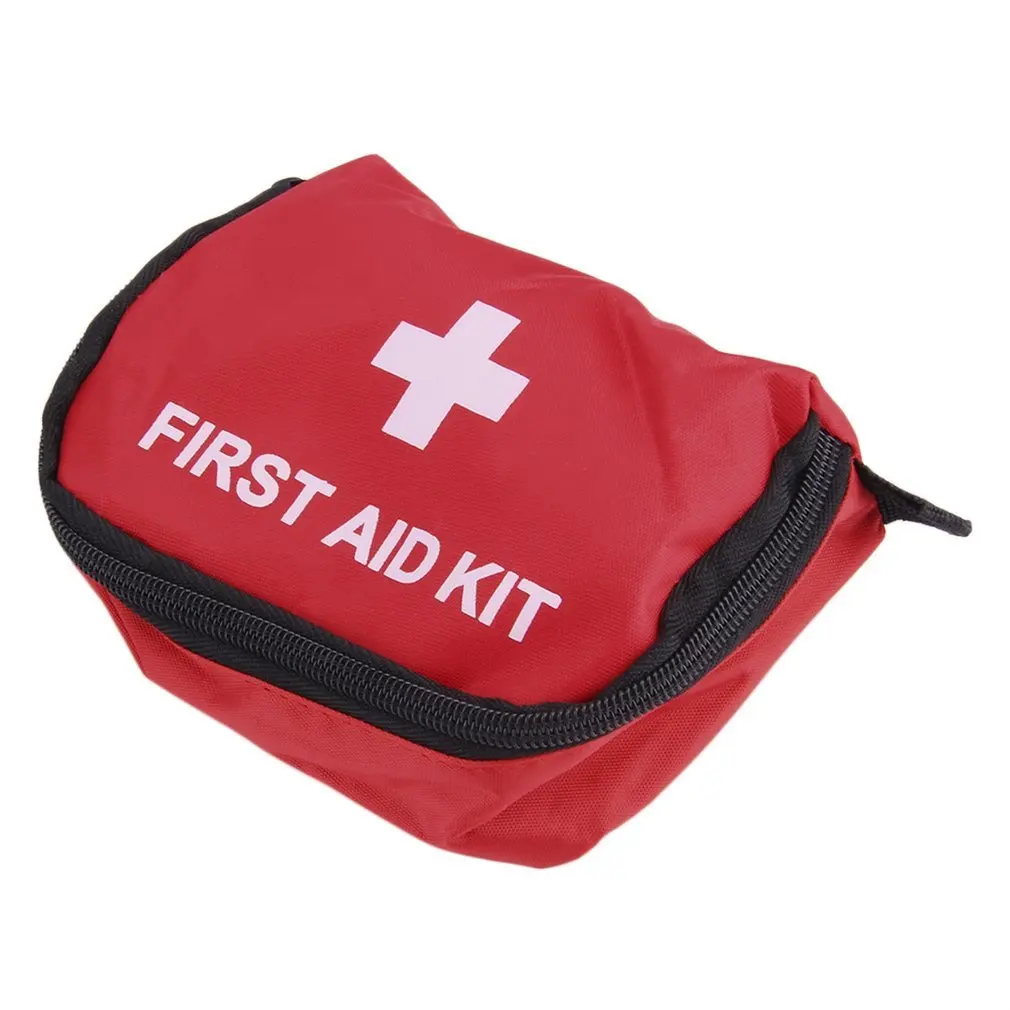 

First Aid Kit Bag 0.7L Red PVC Outdoors Camping Emergency Survival Empty Bag Bandage Drug Waterproof Storage Bag 11*15.5*5cm