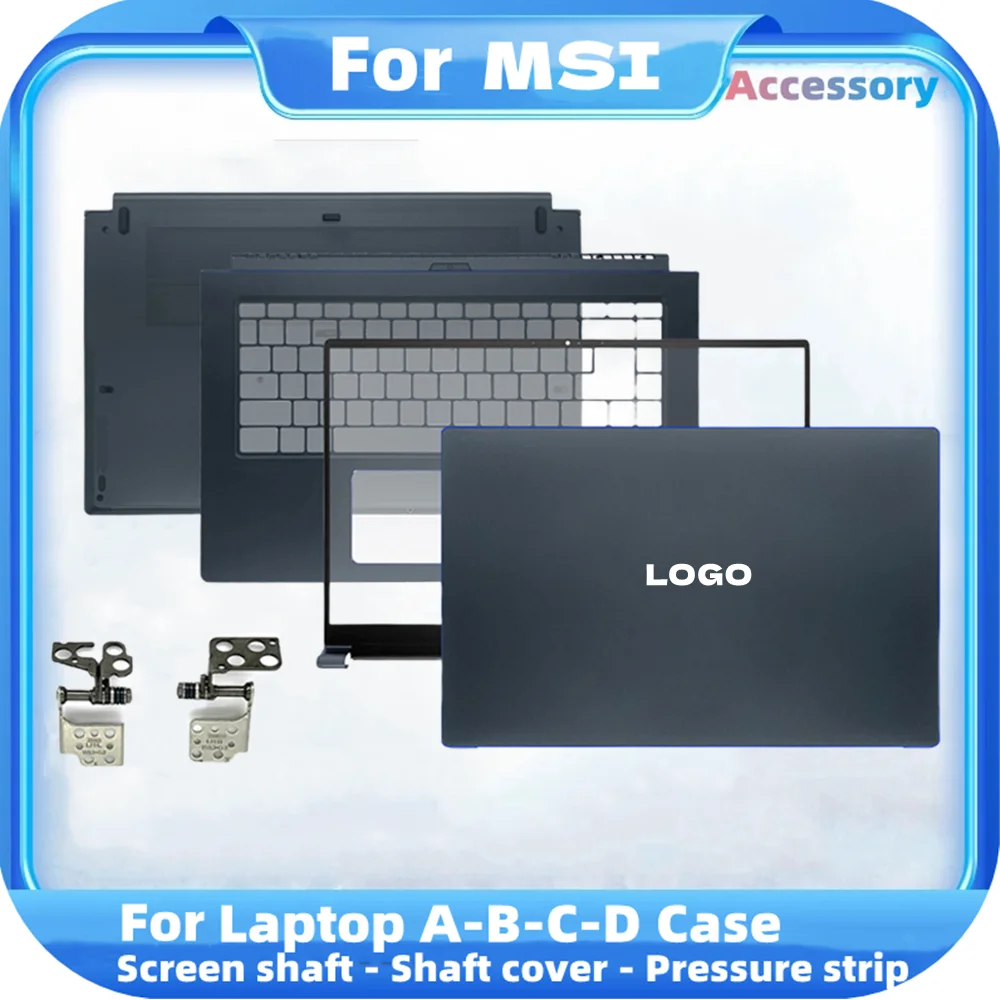 

Оригинальная новая задняя крышка для ноутбука MSI Prestige 15 P15 MS-16S3 16S6, задняя крышка для ноутбука, передняя панель/Упор для рук, петли для ЖК-экрана