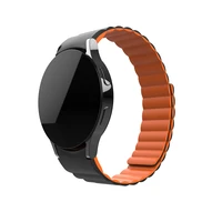silicone magnetic watchband for samsung galaxy watch 4 classic 46mm 42mmwatch4 44mm 40mm strap soft wristbands bracelet band