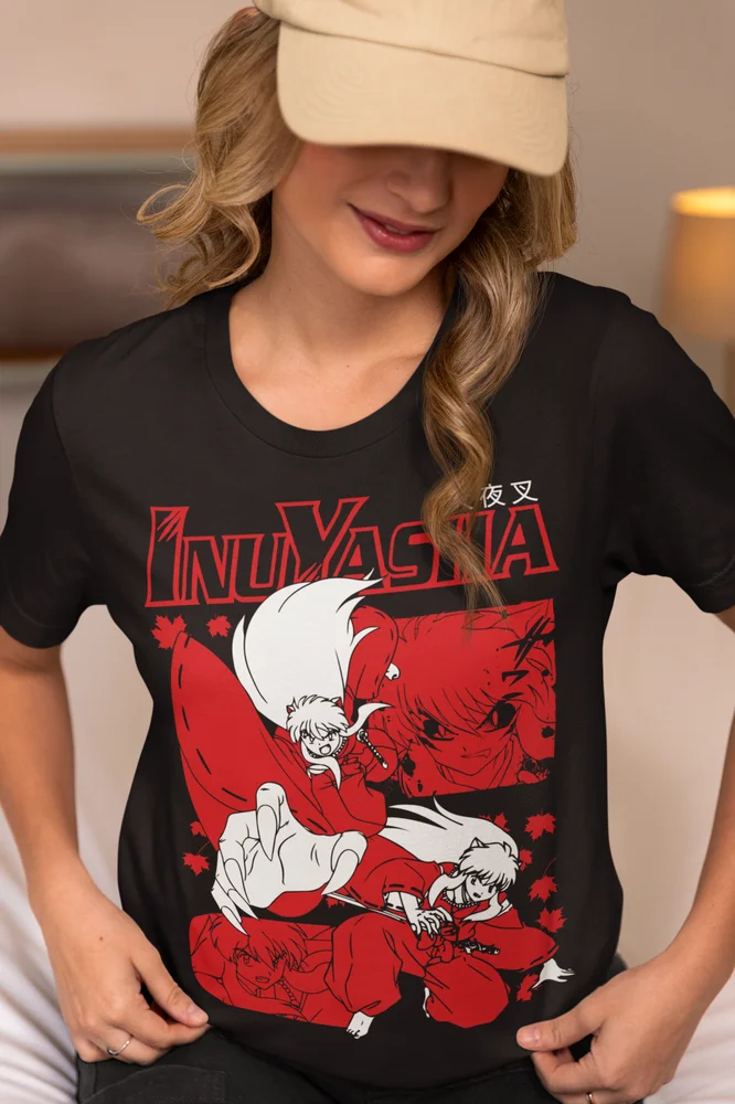 Футболка Red Moon Inu Yasha Sesshomaru Inuyasha забавная аниме Подарочная рубашка все размеры