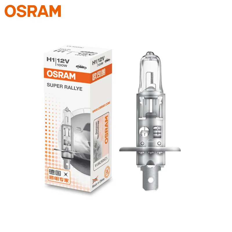 

OSRAM H1 12V 100W P14.5s 62200 Super Rallye Off Road Super Bright Auto Bulb Car Halogen Lamp Fog Light 3200K 1X