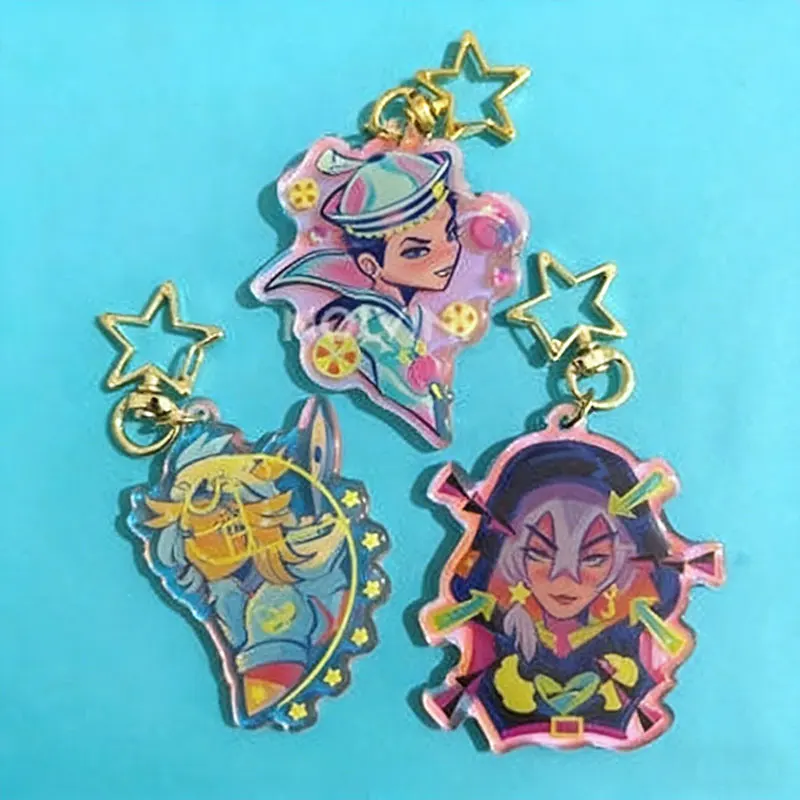 Брелок-подвеска STEEL BALL RUN Gyro Zeppeli из акрила для рюкзака, аксессуары, коллекционная игрушка по аниме-игре Johnny Joestar, подарок (art.: 3920d92c3920a) - 3920d92c3920a