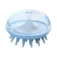 jellyfish hair shampoo brush scalp care hair brush cute hair scalp scrubber with soft silicone bristle for wet dry curly thick