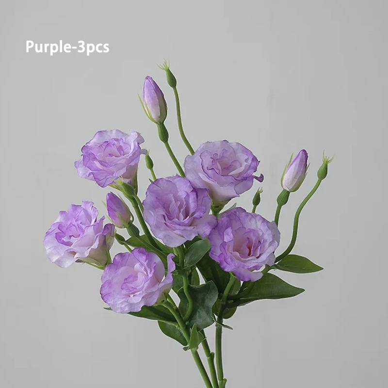 

Искусственные цветы лизиантуса 3 штуки розовые