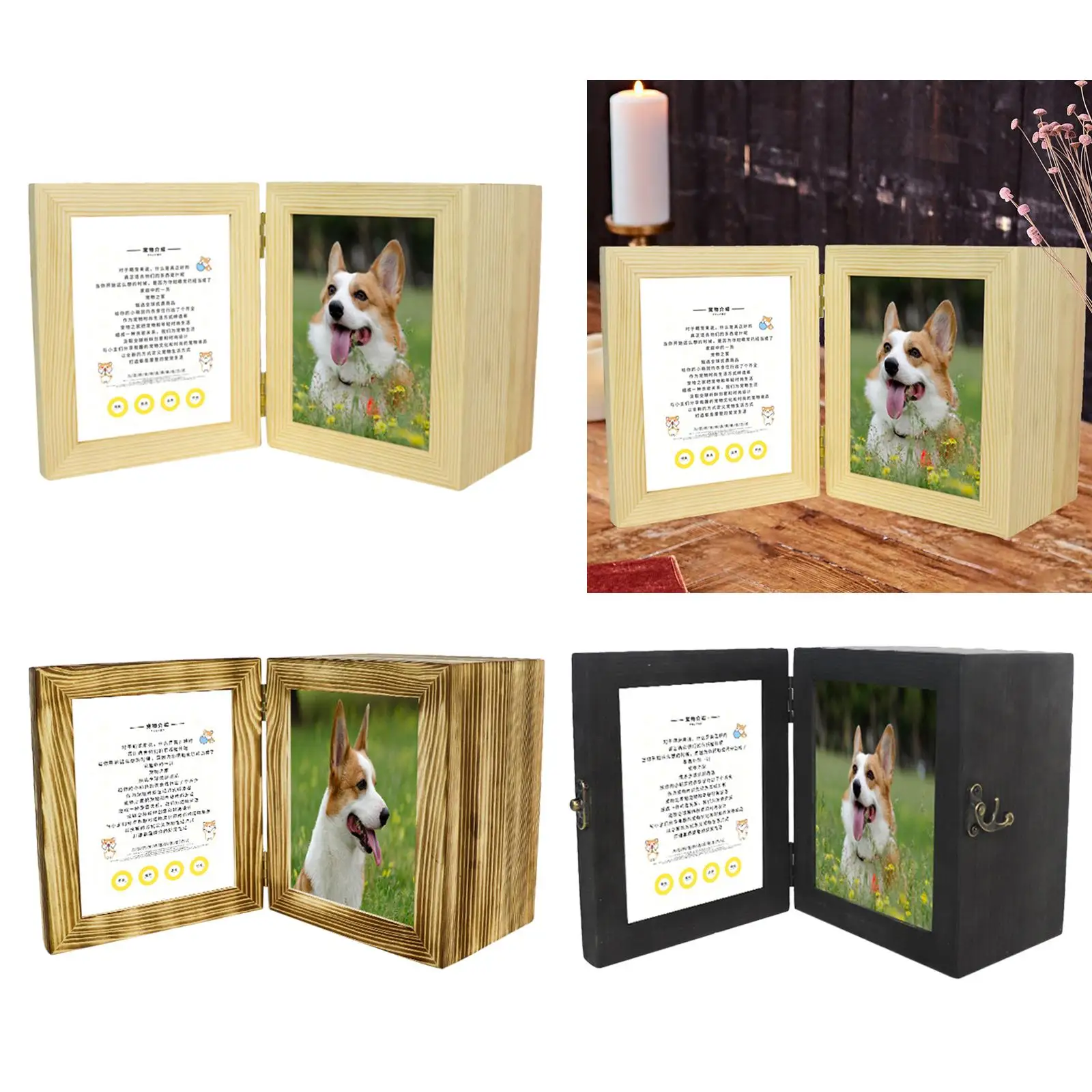 Wooden Pet Cremation Urn for Dogs Cats Commemorate Cinerary Casket Funeral images - 6