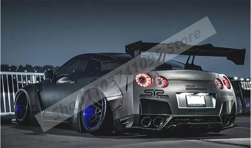 Настоящее углеродное волокно задний диффузор спойлер багажника для Nissan GTR R35