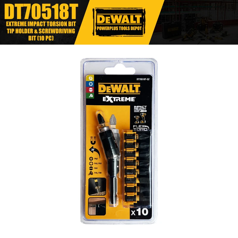 DEWALT DT70518T DT7505 Extreme Impact Поворотный держатель наконечника бит и т. д. PZ2 25 мм Аксессуары для электроинструментов