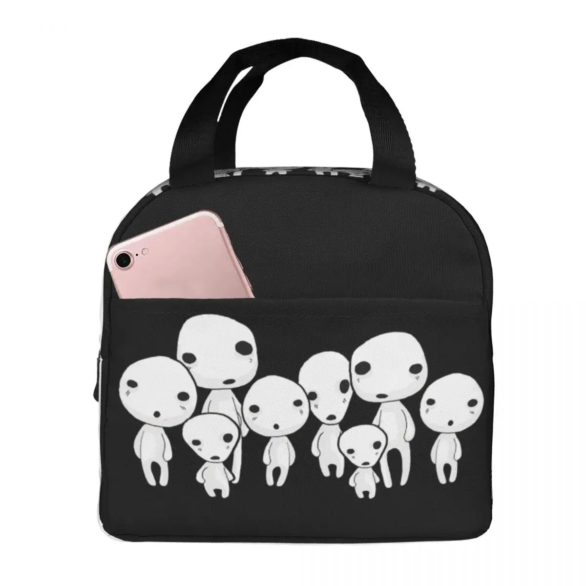 

Lunch Bags for Men Women Kodama Spirit Of The Forest Princess Mononoke Hime Insulated Cooler Bags Portable Picnic Work Tote