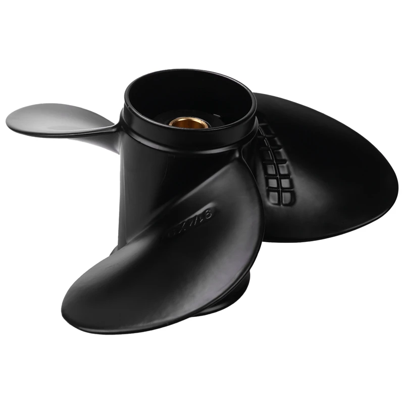 2X подвесной Пропеллер для Suzuki 8-20Hp 9 1/4X9 алюминиевый сплав 3 лезвия черный 10