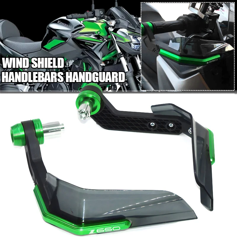 

2022 Z650 Motorcycle Handguards Handlebar Windshield Hand clutch brake Levers Protector For Kawasaki Z 650 z650 2017 -2021