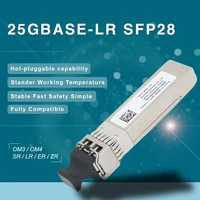 optic module sfp28 25g lr 1310nm 10km duplex single mode fiber smf optical transceiver modules dom lc interface