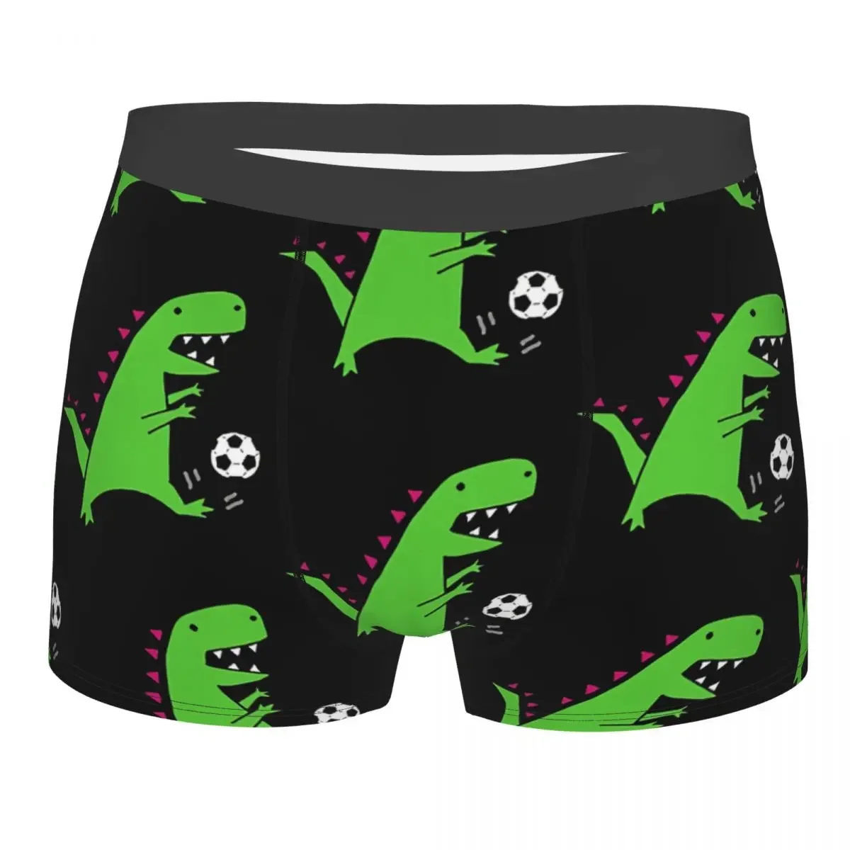 Мужские трусы-боксеры с принтом в виде динозавров