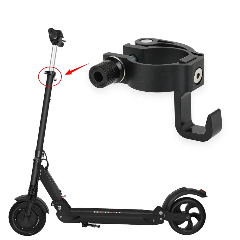 Фото Складное кольцо из алюминиевого сплава для самокатов Kugoo S1, S2 и S3 (1 шт.) – с крючком для хранения и усиленным механизмом блокировки. №5