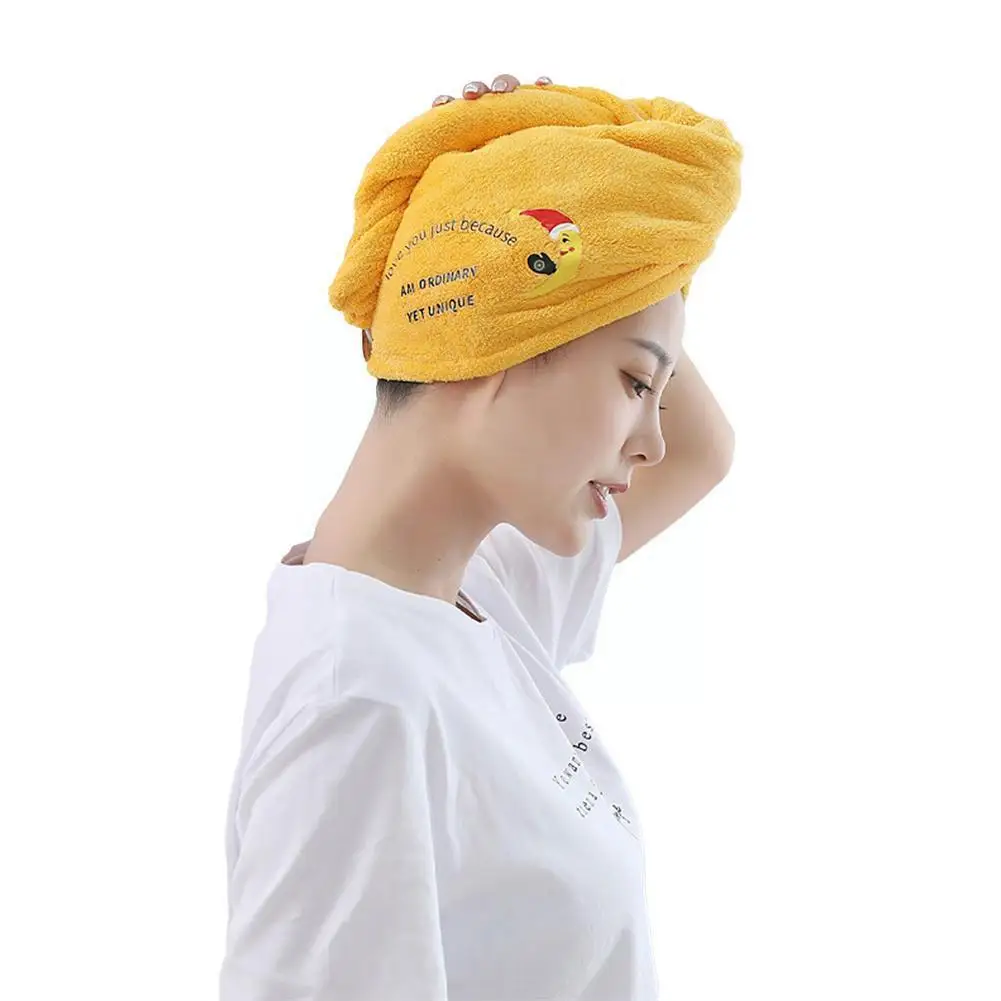 

Женское быстросохнущее полотенце из микрофибры в ванную комнату, Женский тюрбан для душа, волшебное полотенце для волос C9y6