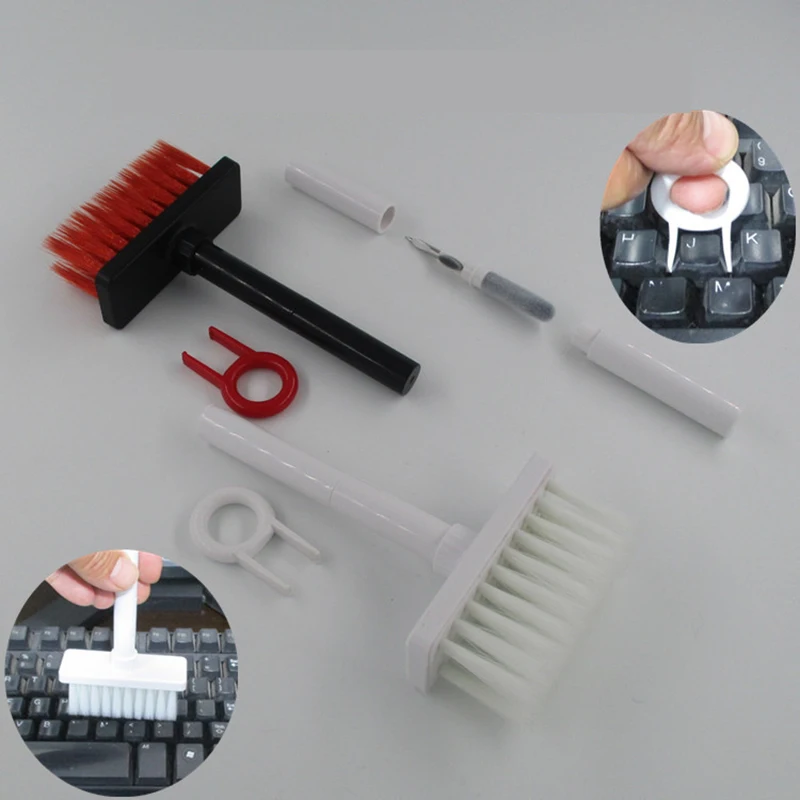 

Digital Cleaning Artifact Keyboard Brush Two-piece Set with Shelf Gap Brush Three Colors Optional