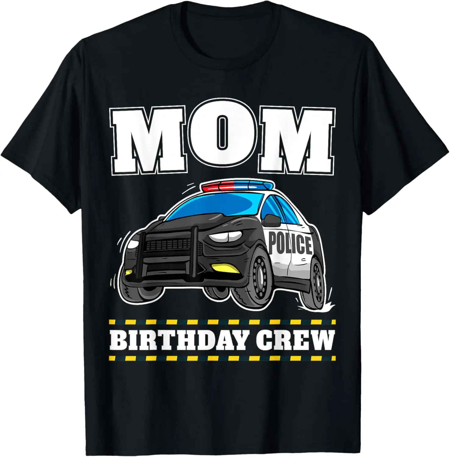 Футболка Mom Birthday Crew Police Car Policeman Officer Mommy Mama