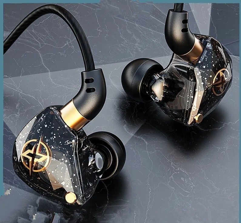 Новинка 2021 динамические проводные наушники X6 с глубокими басами и микрофоном