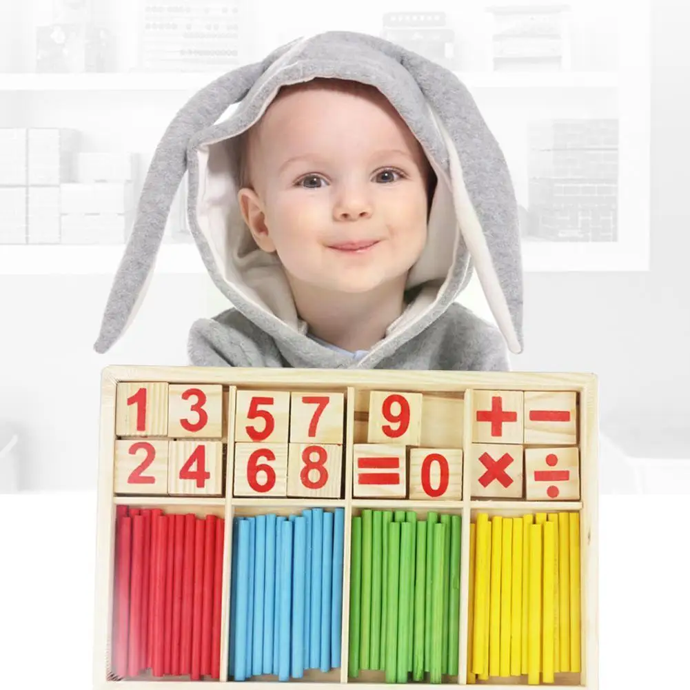 

Wooden Children Counting Stick Counting Stick Kindergarten Montessori Aids Early Number Stic Baby Mathematics Education Tea O4y9