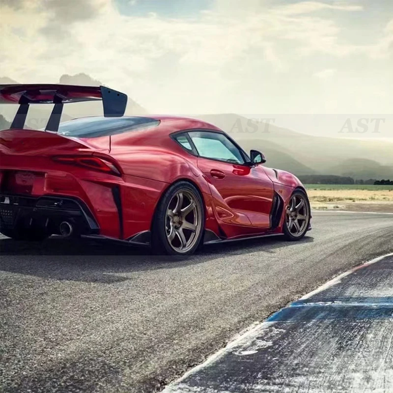 Фото Спойлер из углеродного волокна для Toyota Supra GR A90 A91 MK5 Voltex, хвостовые плавники, разделитель заднего крыла, задняя направляющая багажника, комплекты кузова №4