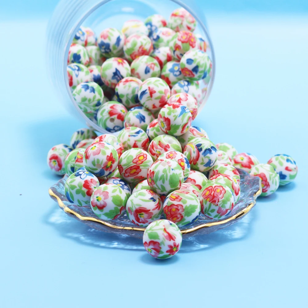 

100 шт., детский силиконовый Прорезыватель для зубов, 15 мм