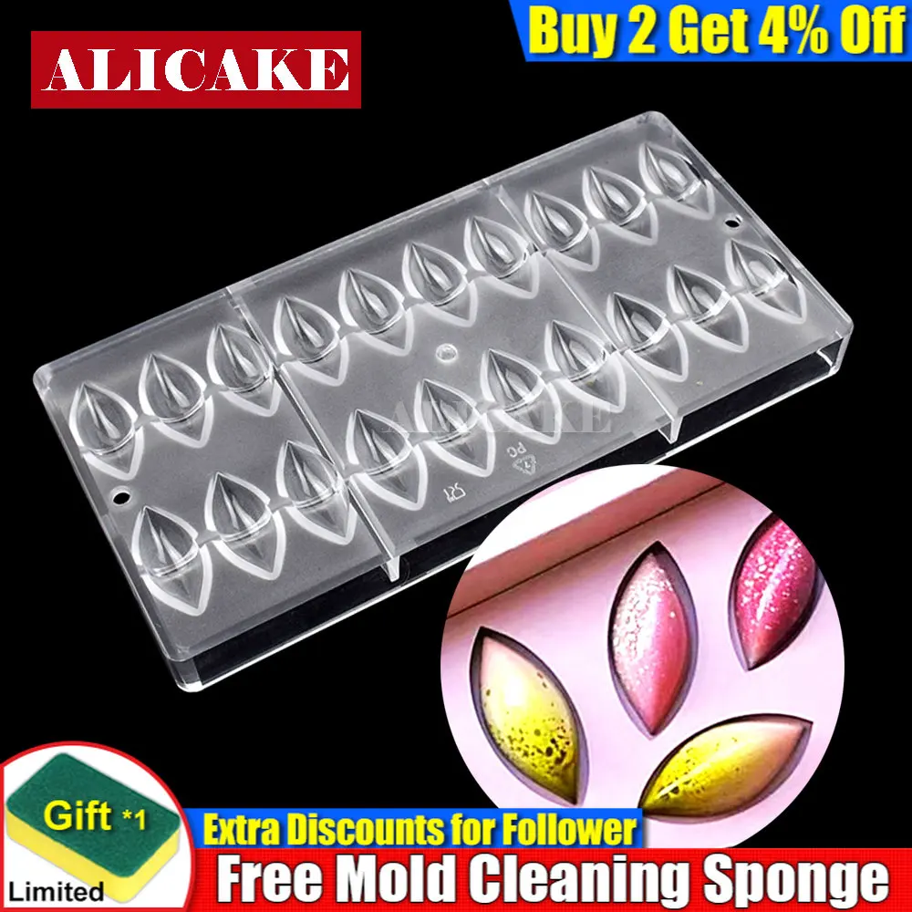 

Olives Shape Polycarbonate Chocolate Mold Baking Pastry Tools For Chocolates Molds 20 Cavity Candy Bonbons Bakery Form Mould