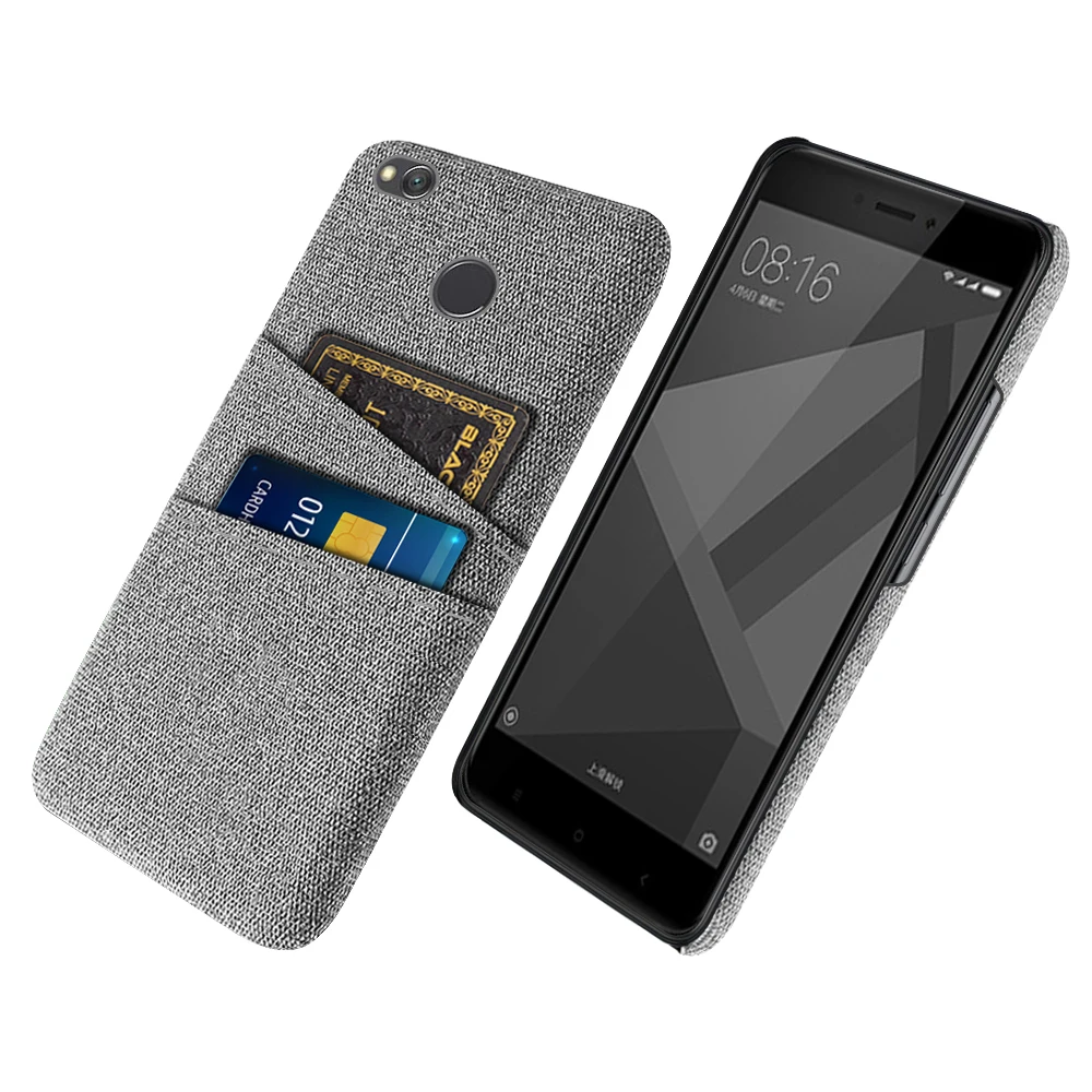 

Redmi 4X Case For Xiaomi Redmi 4X Luxury Fabric Dual Card Phone Cover For Redmi 4X Pro Case 5.0" 2016060 2016090 MAG138 MAE136