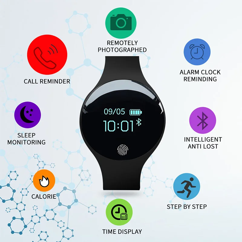 

New Smart Watch Bluetooth Multifunction Pedometer Sleep Monitoring Running Exercise Bracelet Men Women Relogio Masculino Genuine