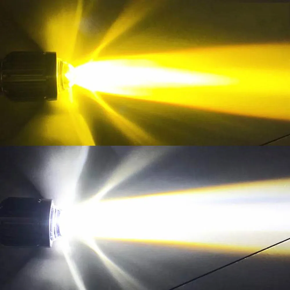 Двухцветная мотоциклетсветильник фара светодиодная лампа BA20D H6 H4 фонасветильник