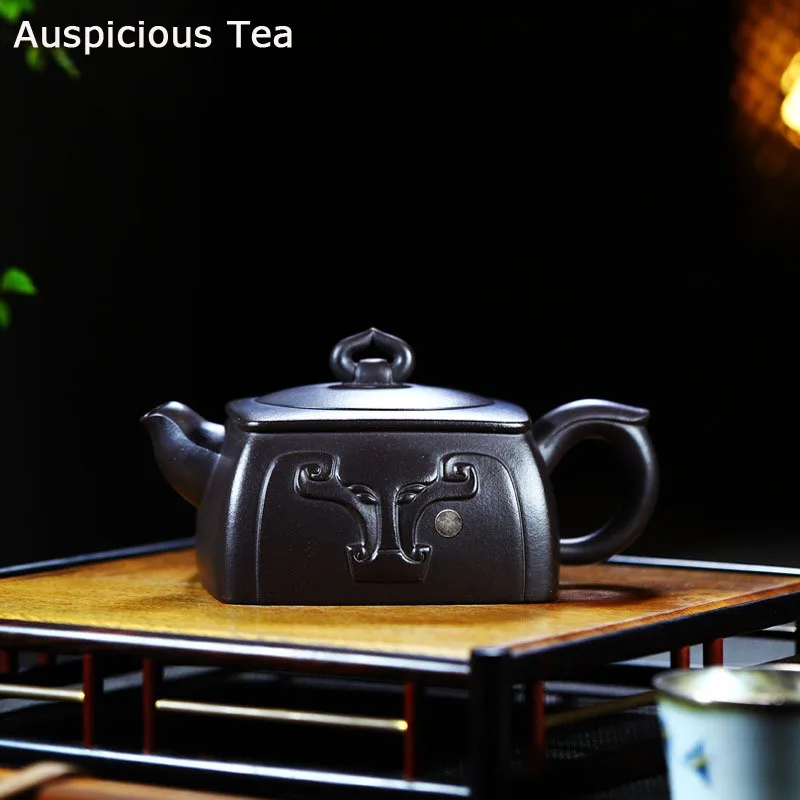 

450ml Authentic Yixing Raw Ore Stone Yellow Mud High Capacity Zisha Teapot Handmade Kung Fu Tea Set Tea Ceremony Customized Gift