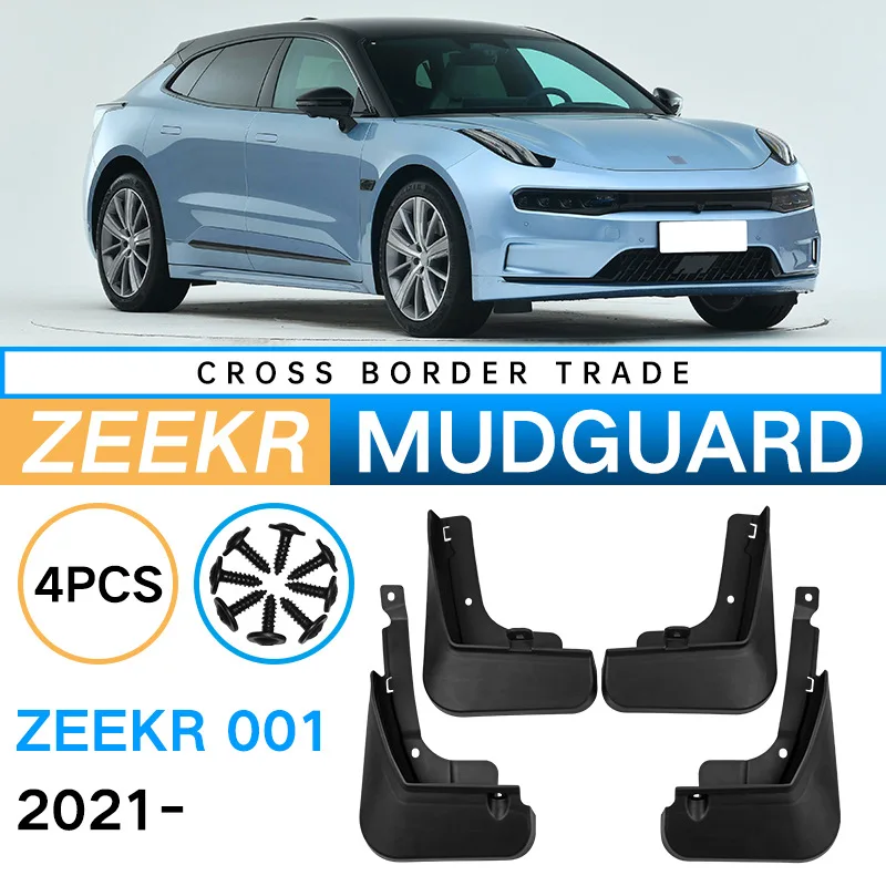 

MIHAYO Mudguards for Zeekr 001 2021 2022 2023 Mudflaps Splash Guard Mud Flap Front Rear Wheels Fender Car Accessories 4PCS