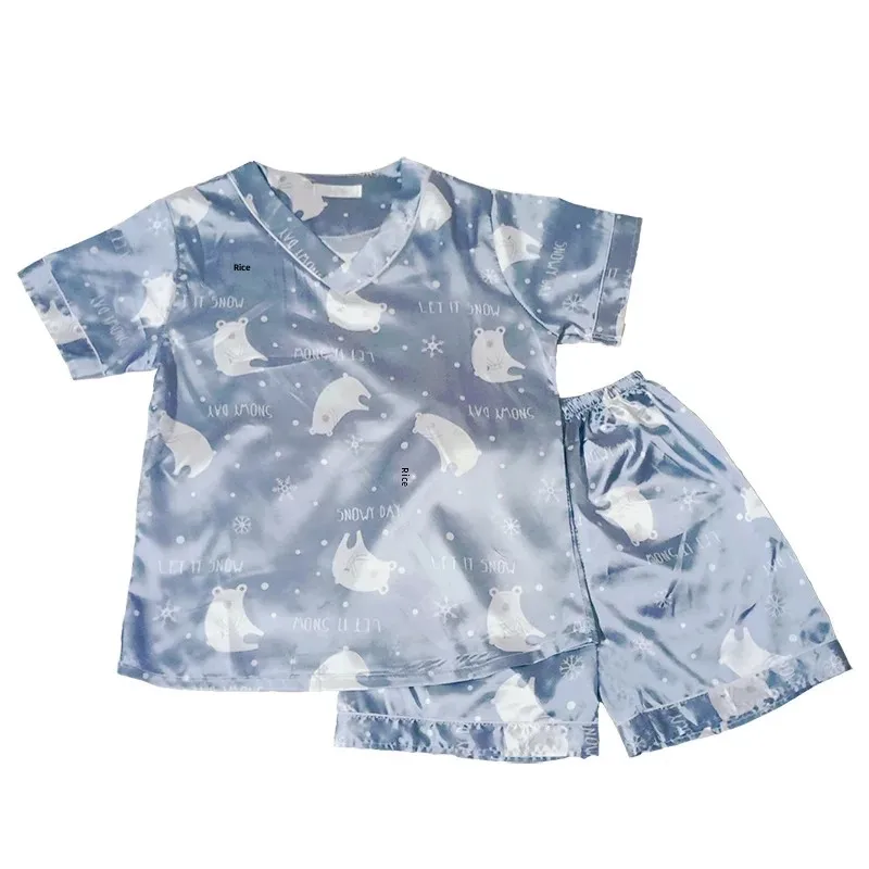 Новинка 2024 женская одежда для сна из ледяного шелка легкая летняя дома с