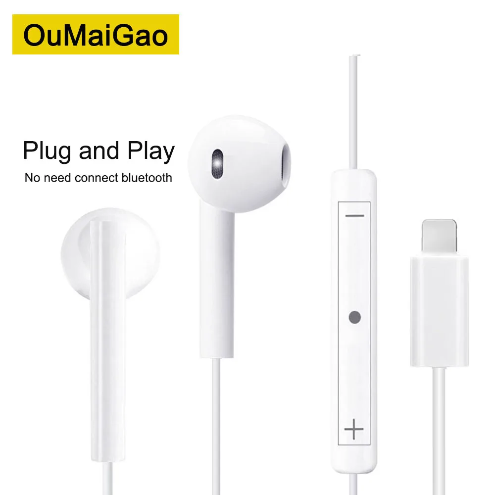 

Проводные наушники для iPhone 13, 12, 11 Pro, XR, X, XS Max, подключи и работай, проводные наушники-вкладыши, музыкальные гарнитуры с микрофоном, оригиналь...