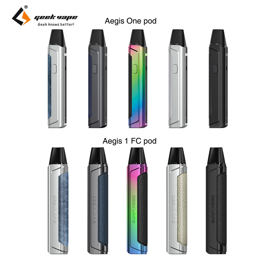 

Original GeekVape Aegis One Pod System Kit/GeekVape Aegis 1FC Pod System Kit Electronic Cigarette Vape Vaporizer