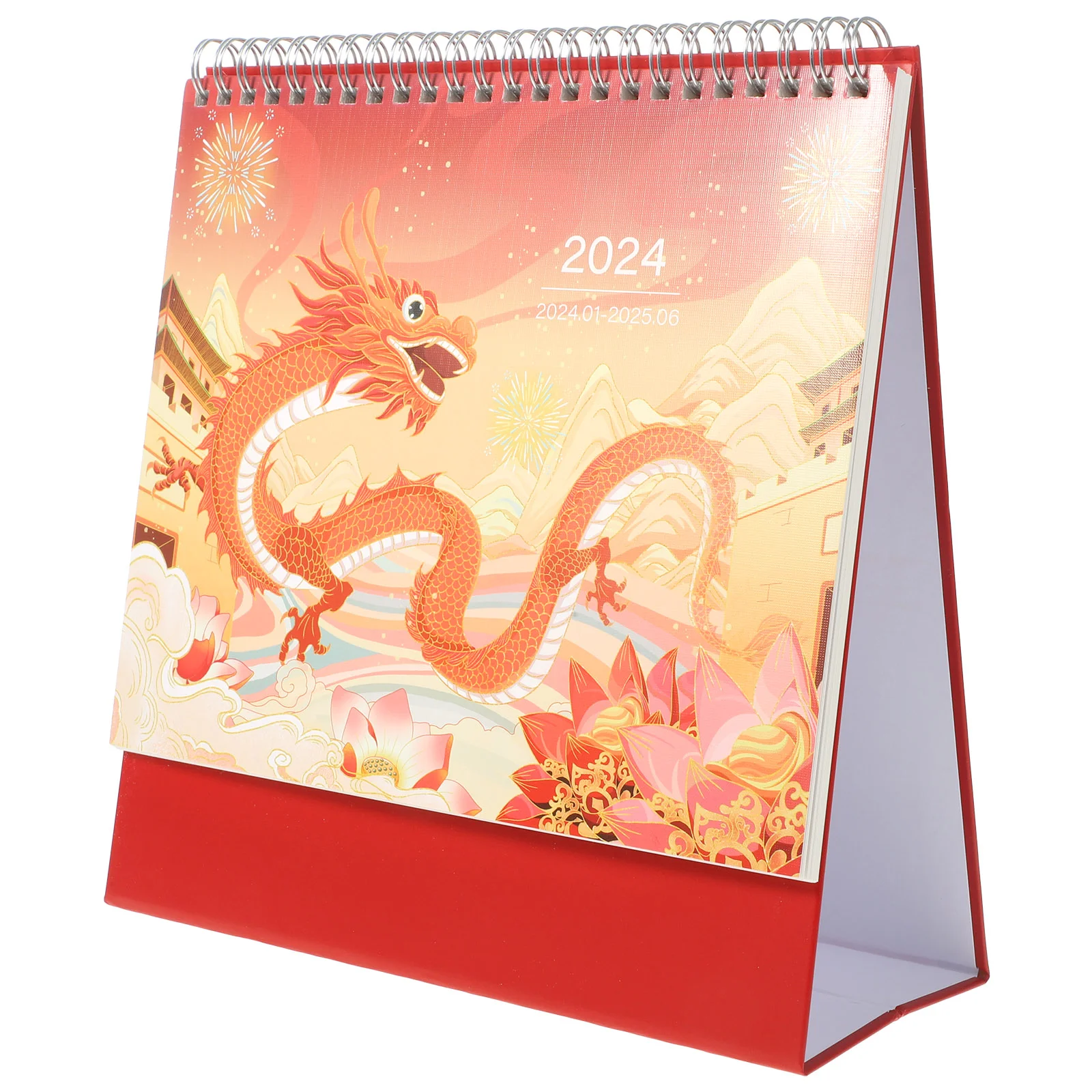 

Home Supply Desktop Calendar Monthly 2024-2025 Daily Use Standing Paper Household Decorative Flip Office Calendars