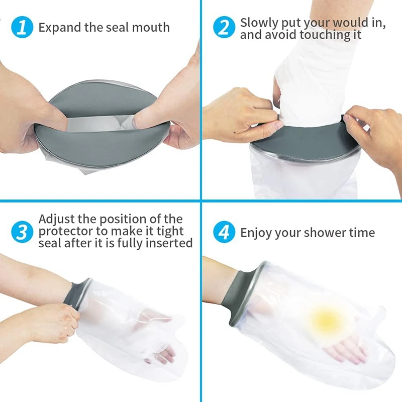 Водонепроницаемая Накидная крышка для взрослых защита рук и запястья душа ванны