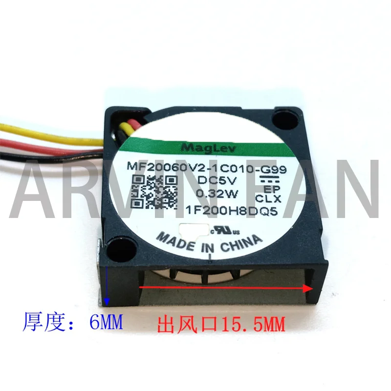 Новинка, оригинальный внешний вентилятор постоянного тока, 5 В, 0,32 Вт, 2 см, 20x20x6 мм, мини вентилятор постоянного тока, 2 шт.