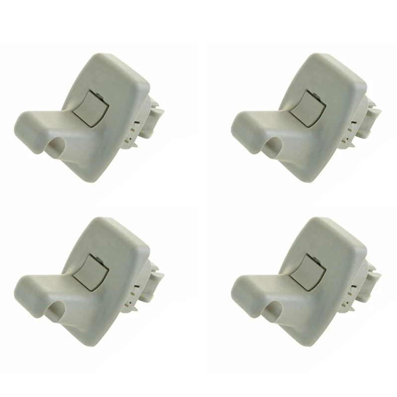 4X Sun Visor Retainer Clip Passenger Or Driver Side 25840046 For 2003-2014 Chevrolet Express GMC Savana Van Gray