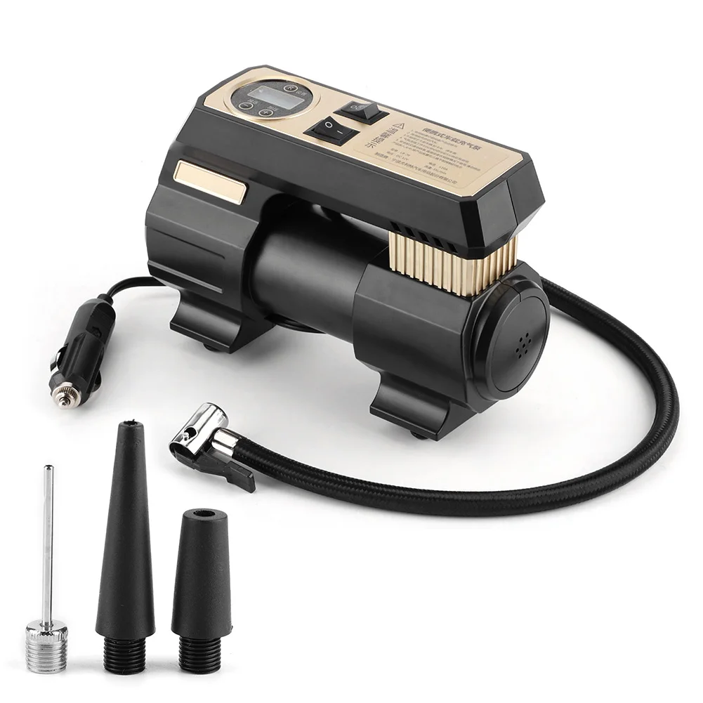 

12V Portable Car Digital Air Pump Soundproof Tire Inflator with Light 30S Fast Inflating
