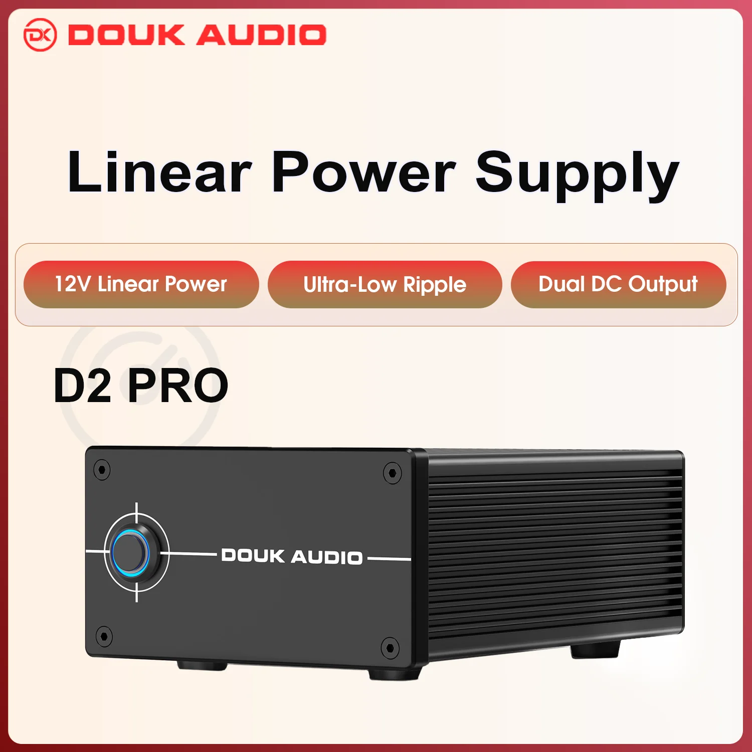 Фото Регулируемый линейный источник питания Douk Audio DC 12V 35W, малошумящий блок питания для Hi-Fi аудио-предусилителей, ЦАП и аудиоустройств №1