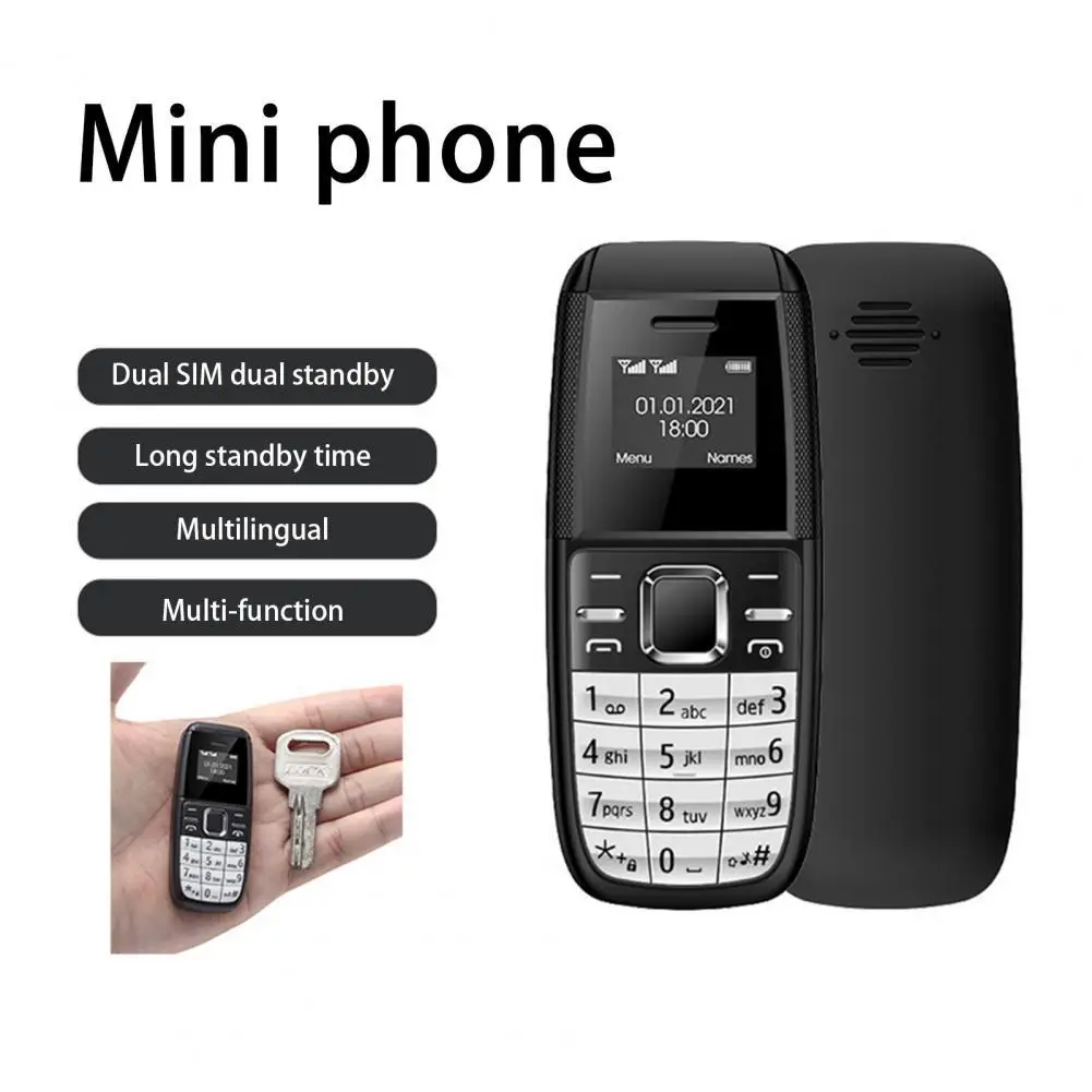 

Мини-телефон BM200, 4,3-дюймовый экран, MT6261D Gsm, четырехдиапазонный, с клавиатурой, двойная Sim-карта, гарнитура для пожилых людей