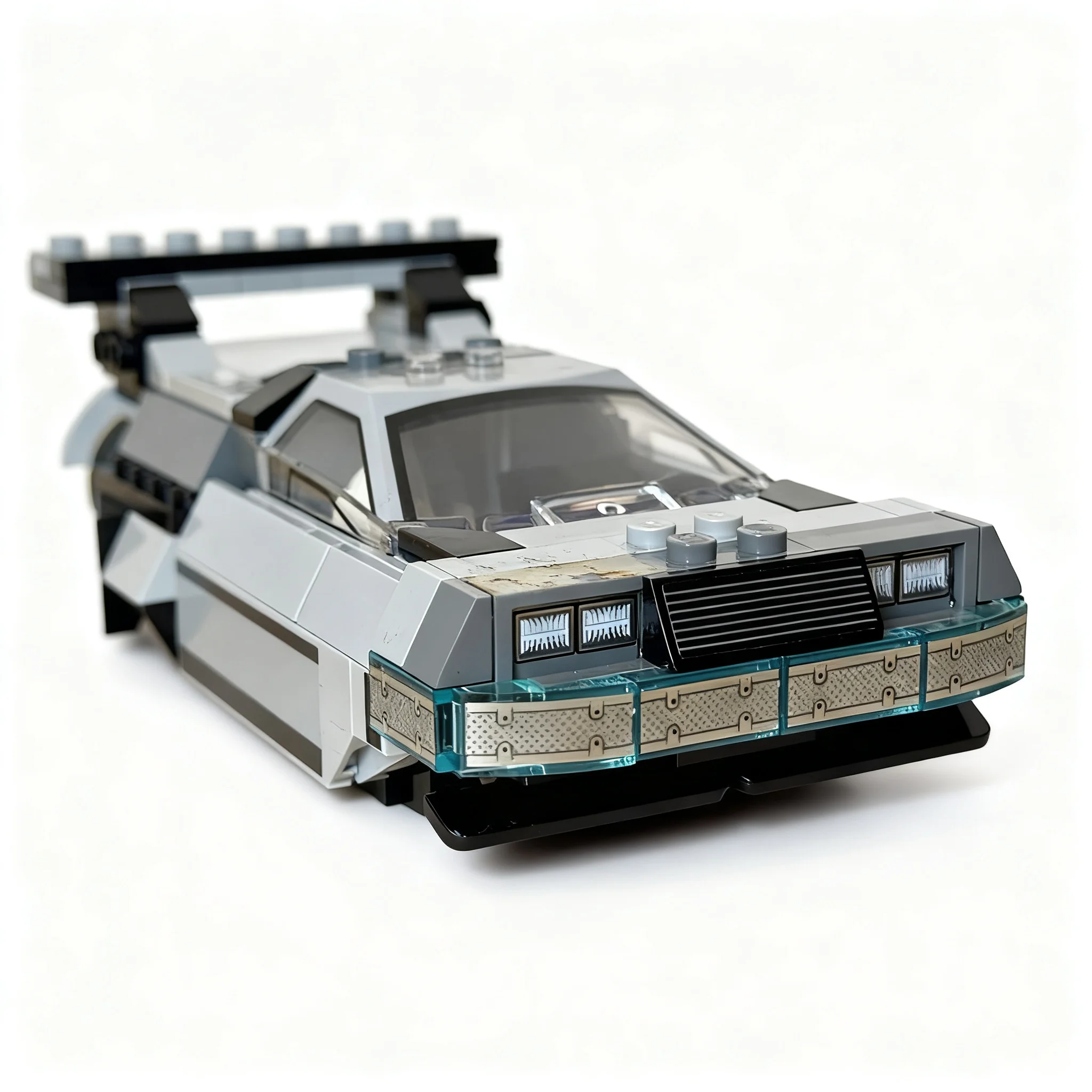 Фото 242 детали MOC City Champions DeLorean Airspeeder – альтернативная сборка модели машины времени из «Назад в будущее», конструктор, идея для игрушки. №2