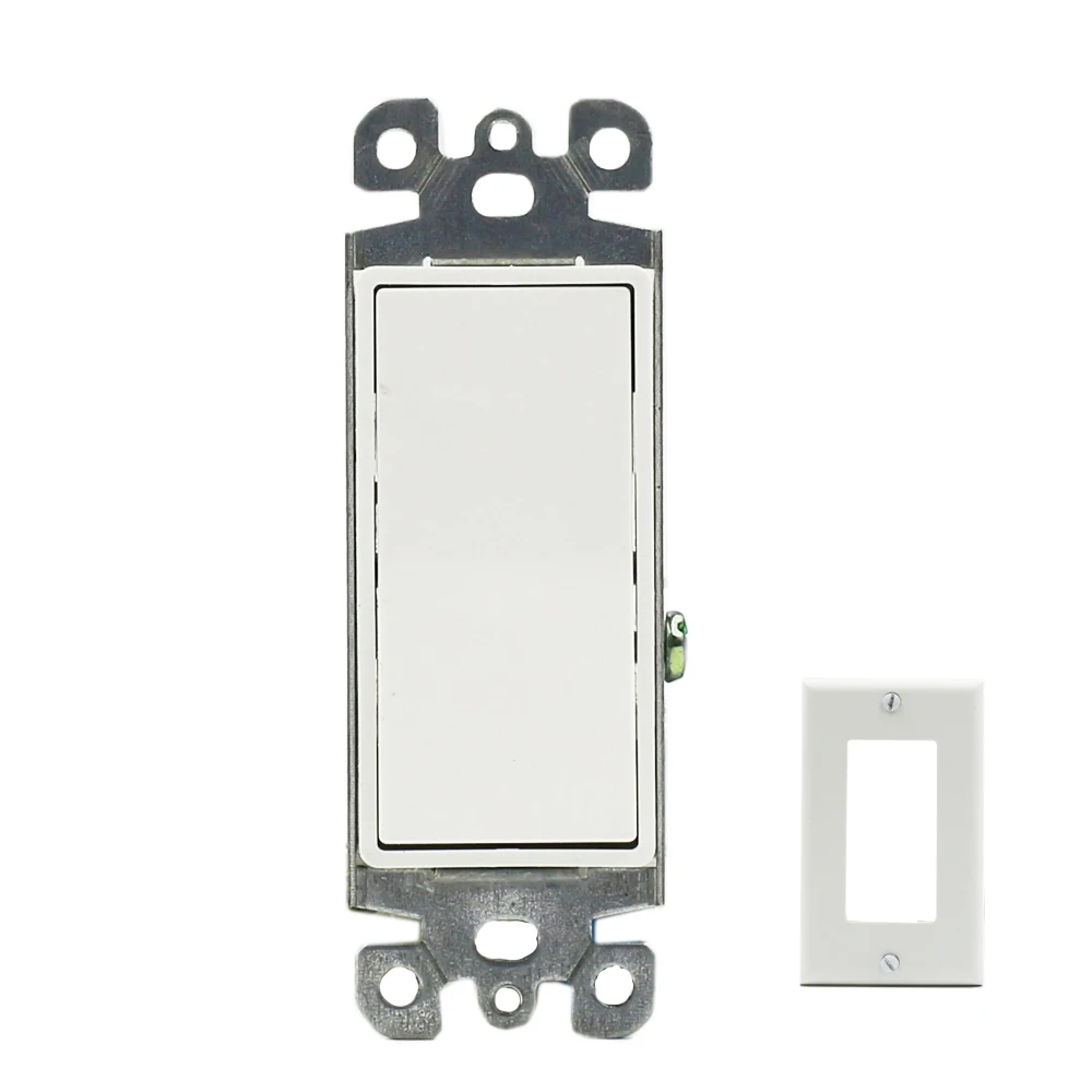 

North American Home Decorator 15A 120V/277V White Paddle Rocker Residential Grade Light Switch for Wholesale