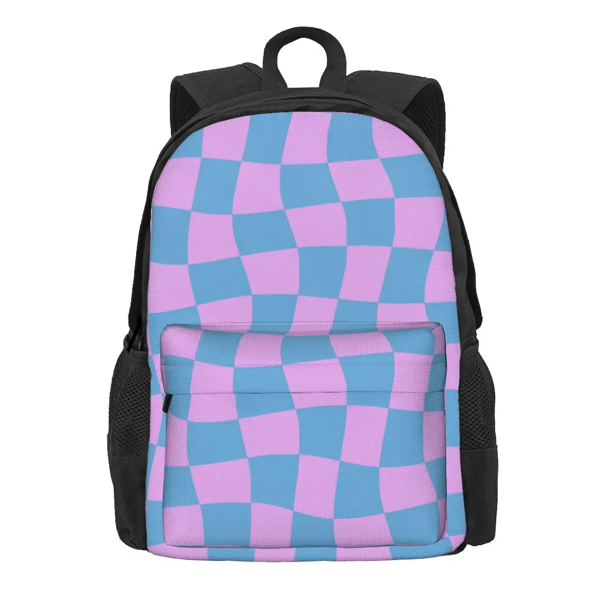 

Retro Mod Backpack Abstract Checkerboard Fashion Backpacks Female Cycling Breathable High School Bags Custom Rucksack