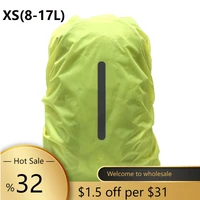 10l 70l waterproof backpack cover replacement night safety reflective rain dust cover bag for camping