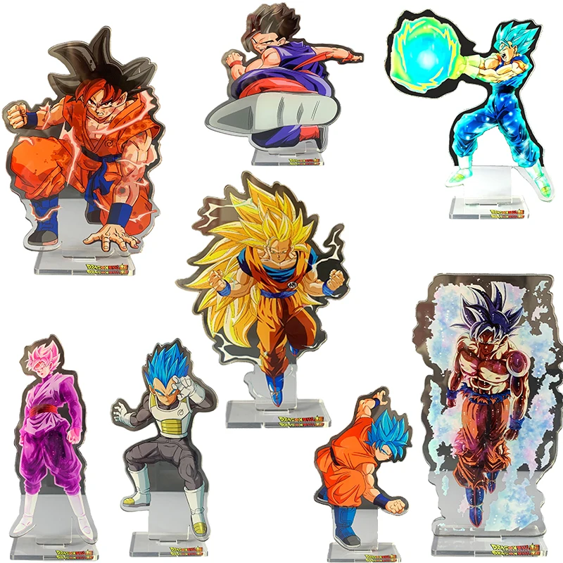 

Dragon Ball Super Son Goku Vegeta IV Zamasu Vegetto Saiyan anime figure Acrylic humanoid stand anime ornaments kids toys gift