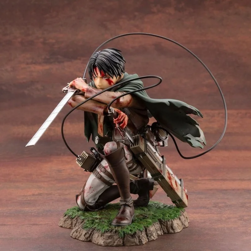 

Attack on Titan Figure Rival Ackerman Action Figures Levi PVC Figurine Rivaille Eren Jaeger Collection Model Toys Reiner Braun