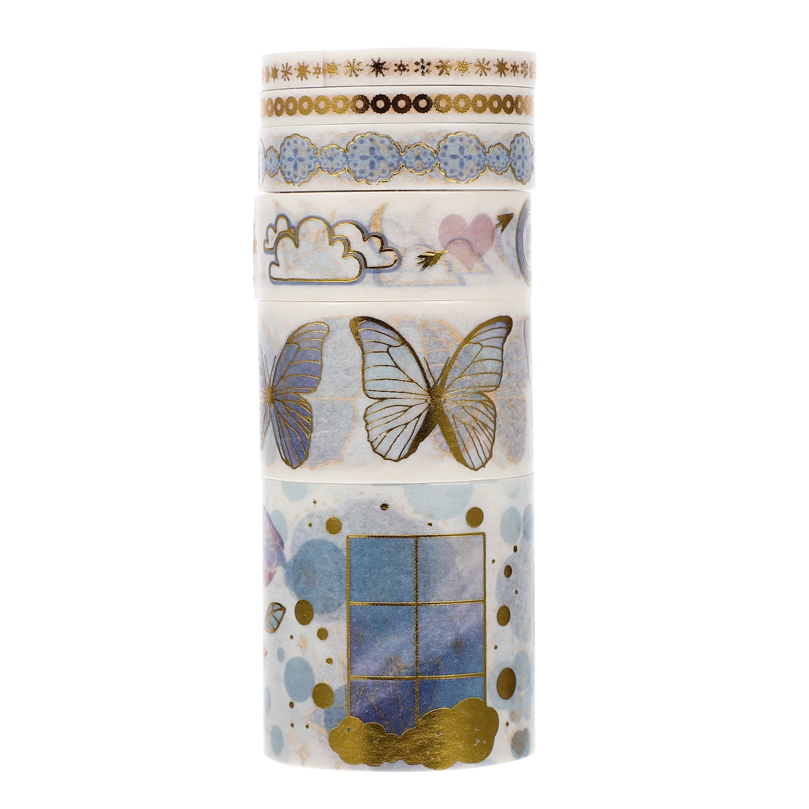 

1 Box of Scrapbook DIY Gilding Sticker Travel Diary Sticker Delicate Photo Album Decals